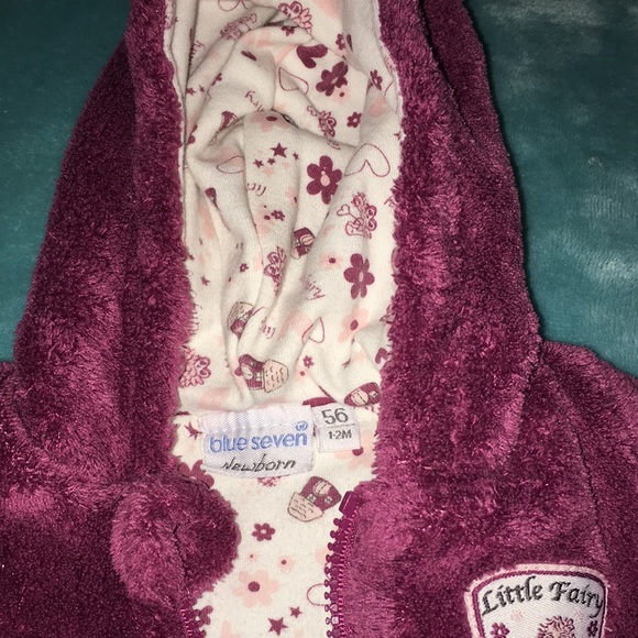 Newborn 1-2mth insulated fleece jacket - Picture 3 of 4